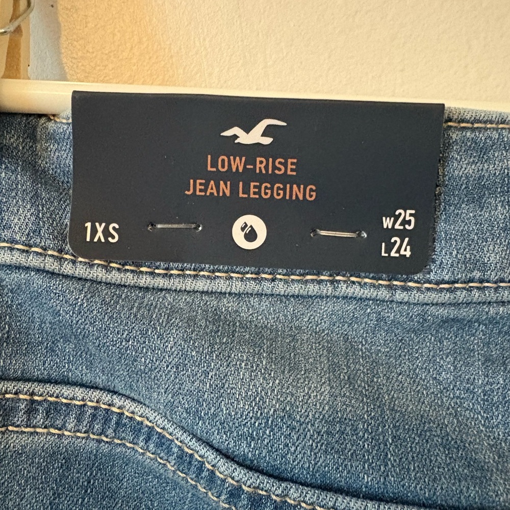 Hollister Blue Low-Rise Jean Leggings